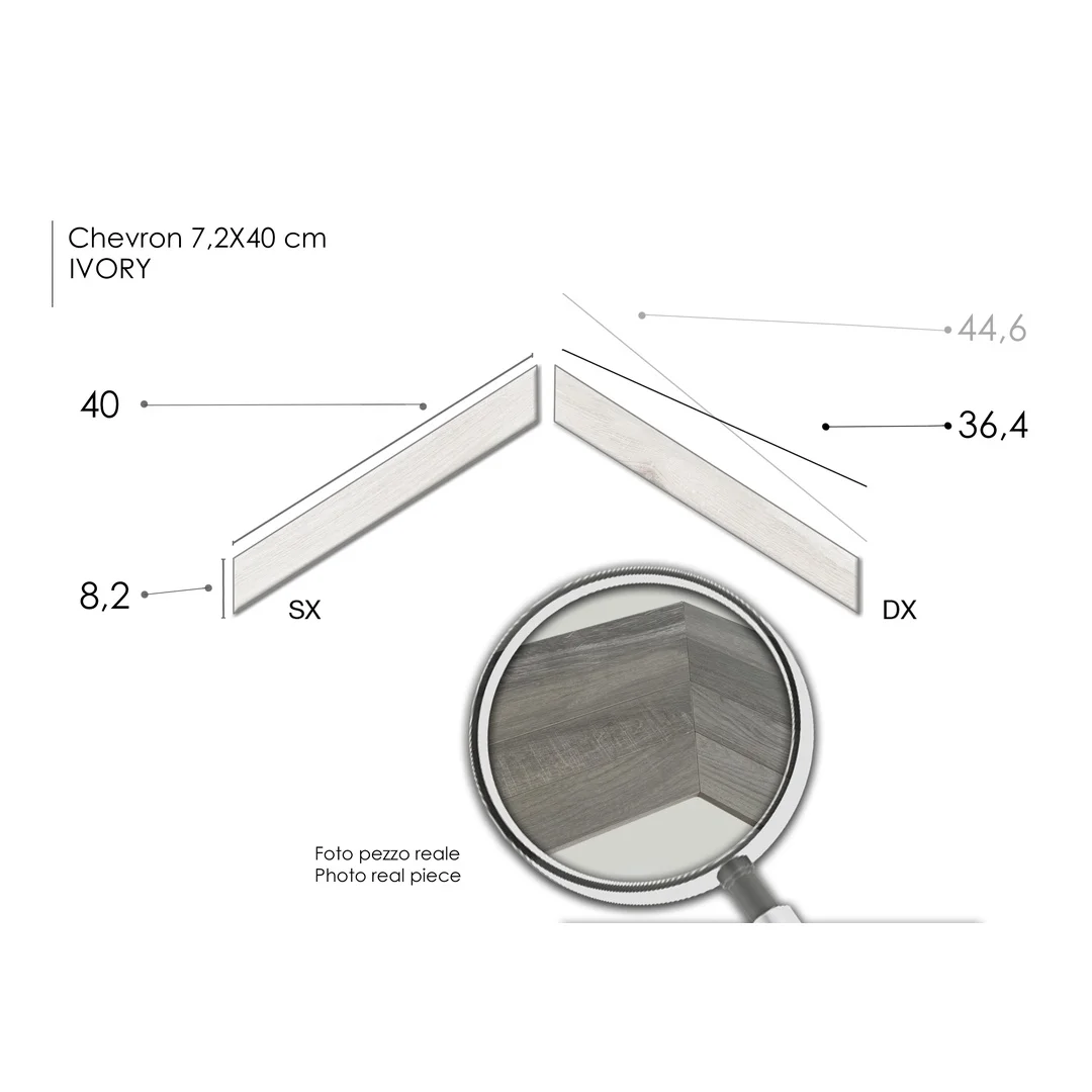 North Wind Chevron Ivory Sx 7.2x40 - Interno